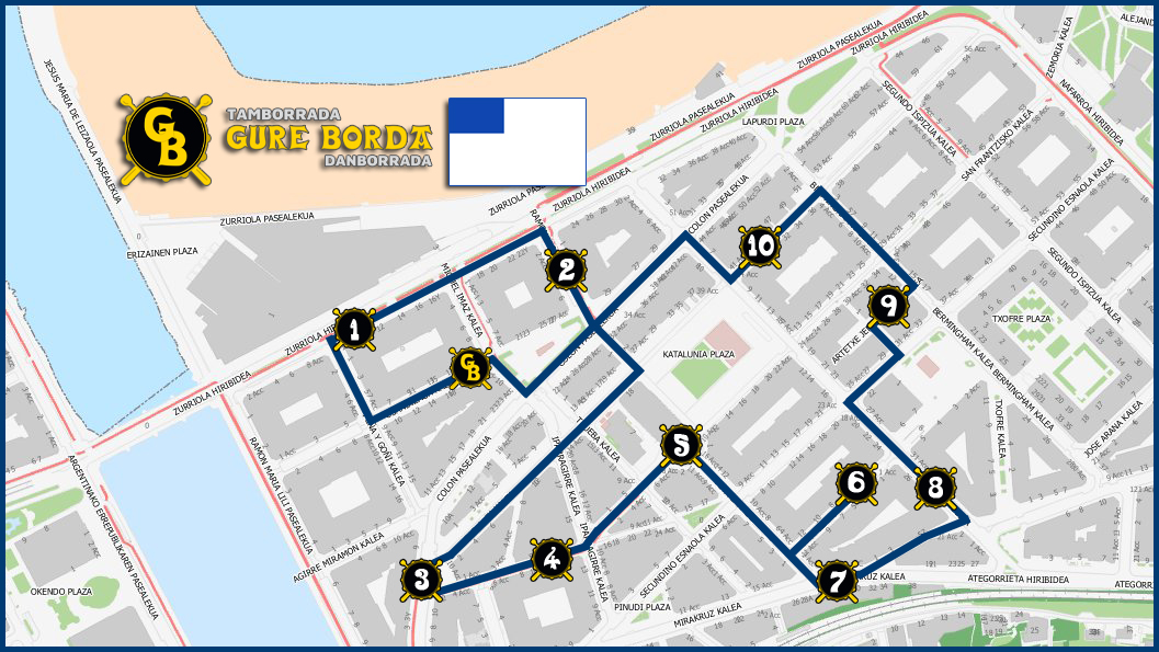 Recorrido de nuestra tamborrada